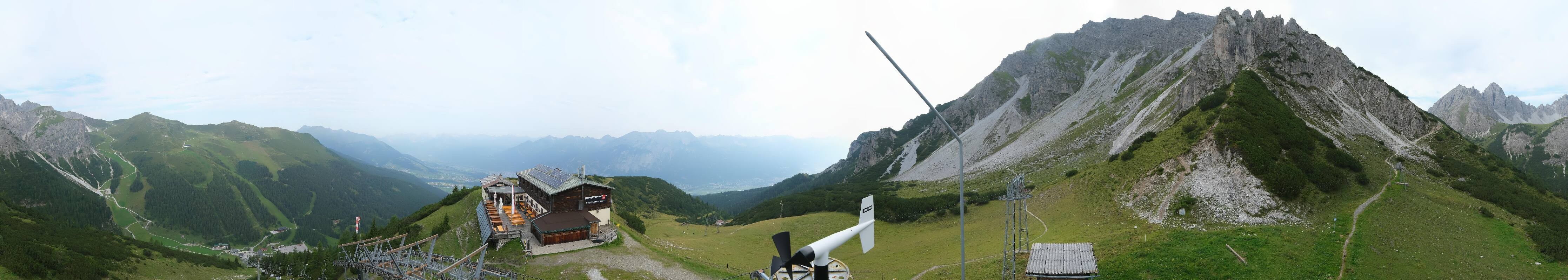 Archiv Foto Webcam Axams: Blick vom Birgitzköpflhaus