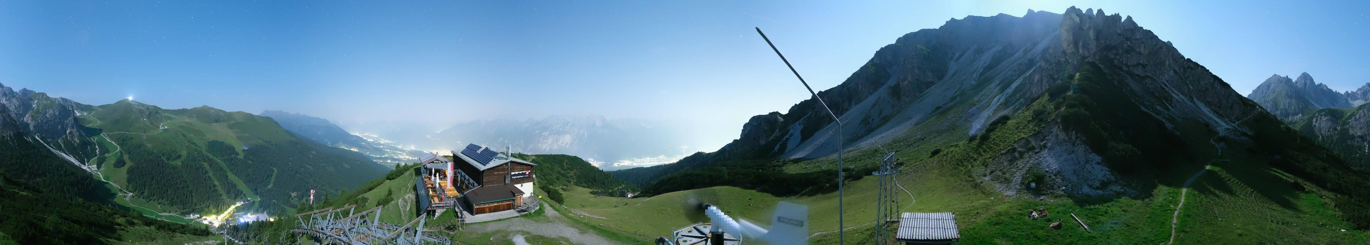 Archiv Foto Webcam Axams: Blick vom Birgitzköpflhaus