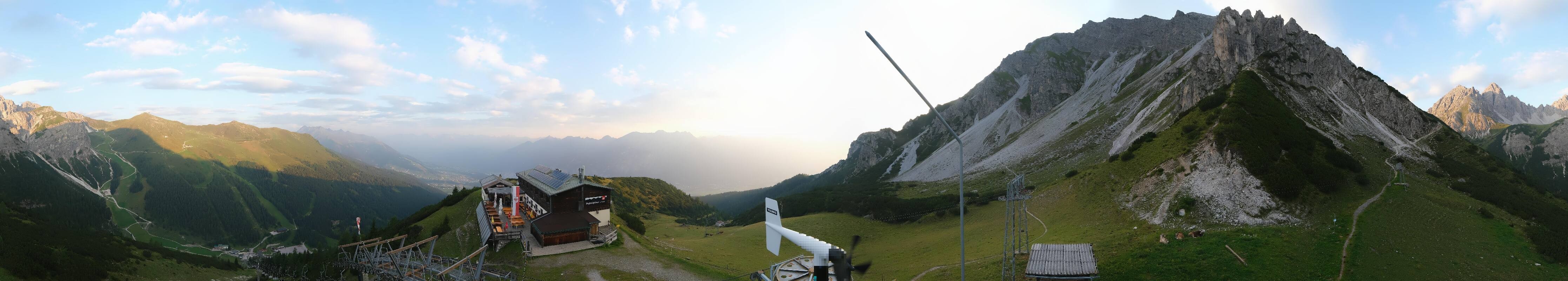 Archiv Foto Webcam Axams: Blick vom Birgitzköpflhaus