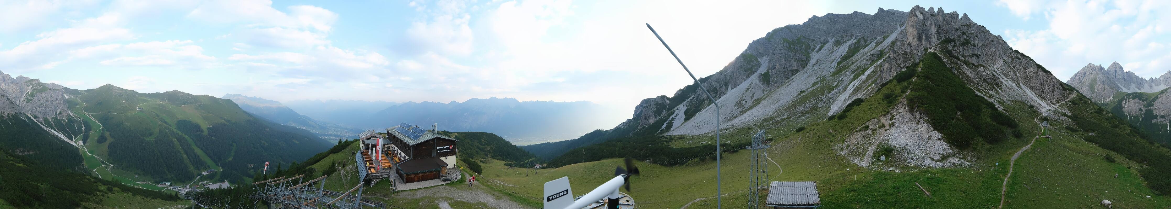 Archiv Foto Webcam Axams: Blick vom Birgitzköpflhaus