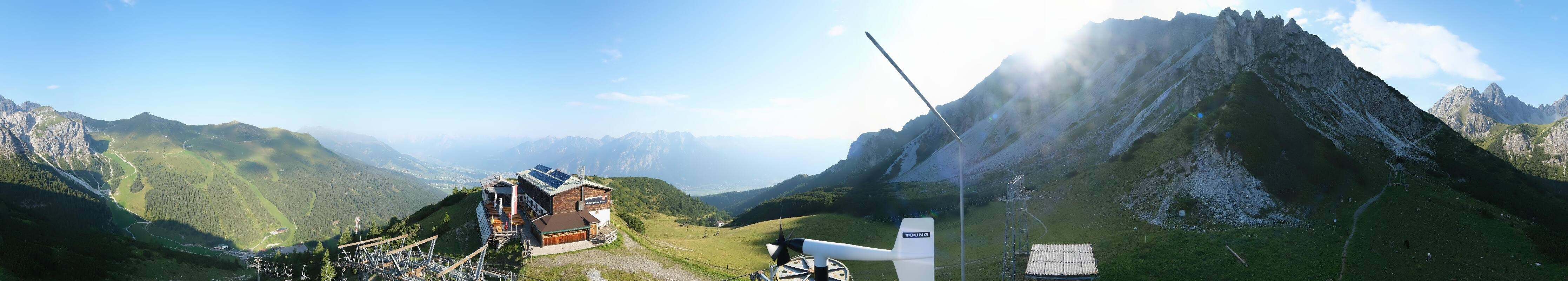 Archiv Foto Webcam Axams: Blick vom Birgitzköpflhaus