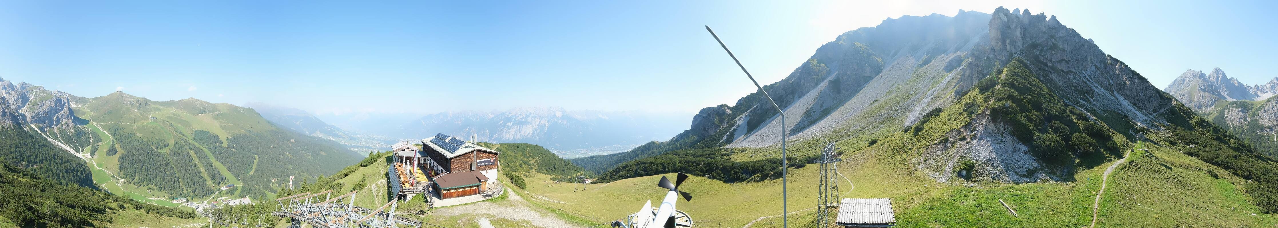 Archiv Foto Webcam Axams: Blick vom Birgitzköpflhaus