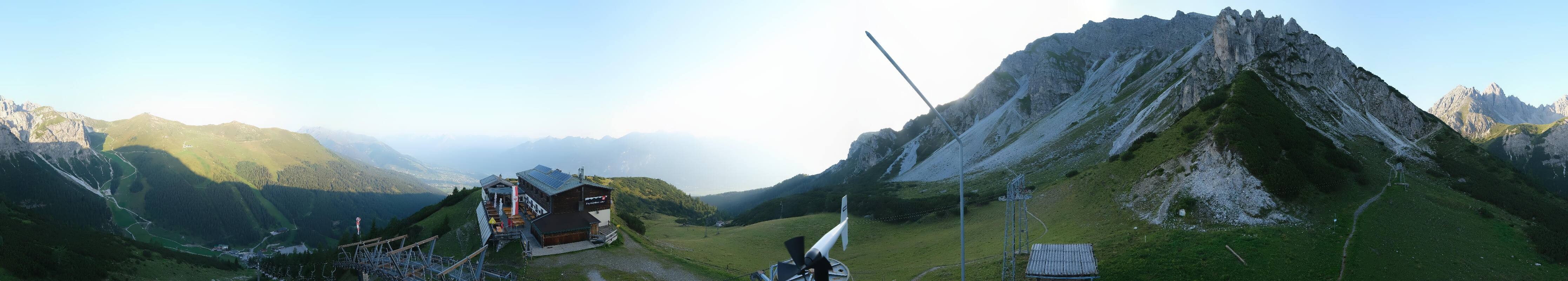 Archiv Foto Webcam Axams: Blick vom Birgitzköpflhaus
