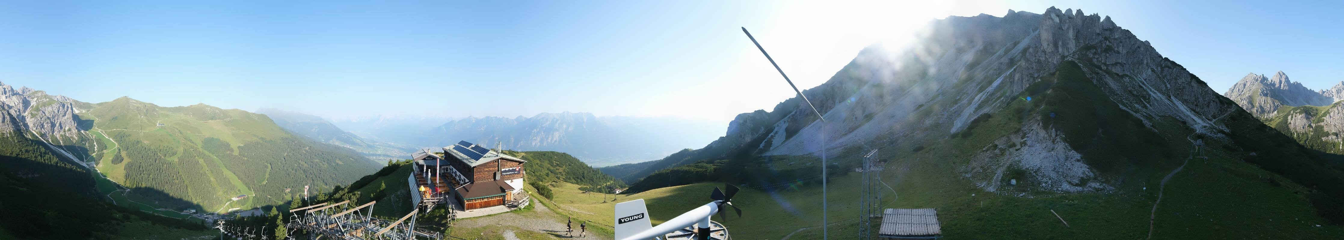 Archiv Foto Webcam Axams: Blick vom Birgitzköpflhaus