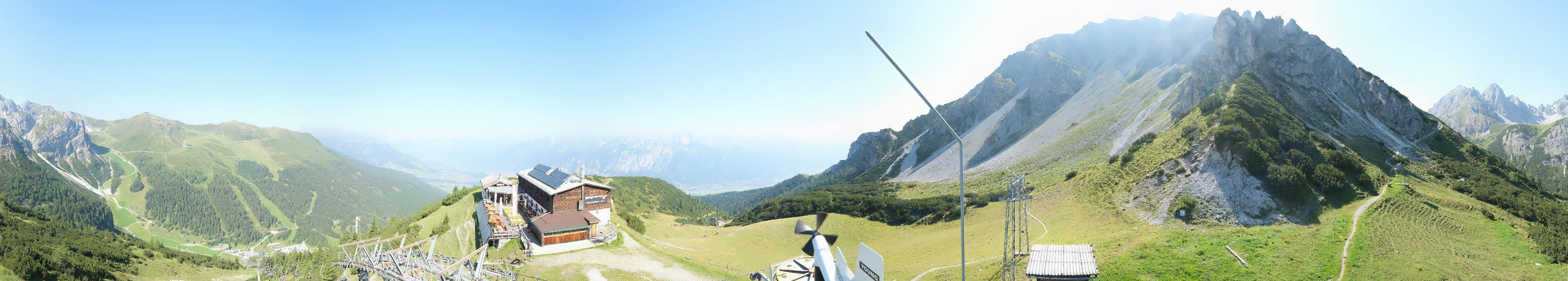 Archiv Foto Webcam Axams: Blick vom Birgitzköpflhaus