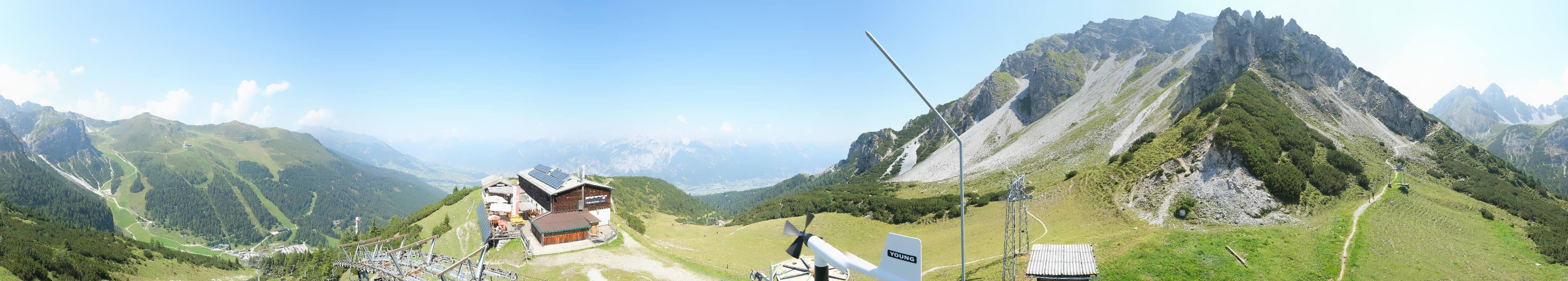 Archiv Foto Webcam Axams: Blick vom Birgitzköpflhaus