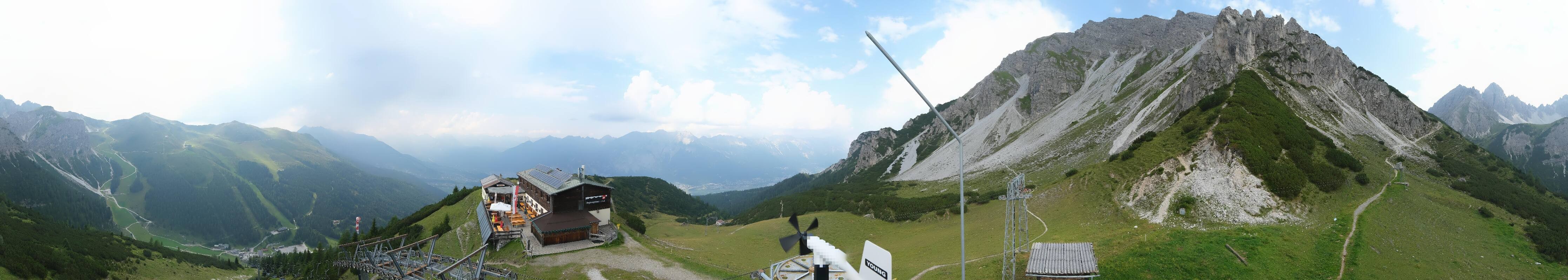 Archiv Foto Webcam Axams: Blick vom Birgitzköpflhaus