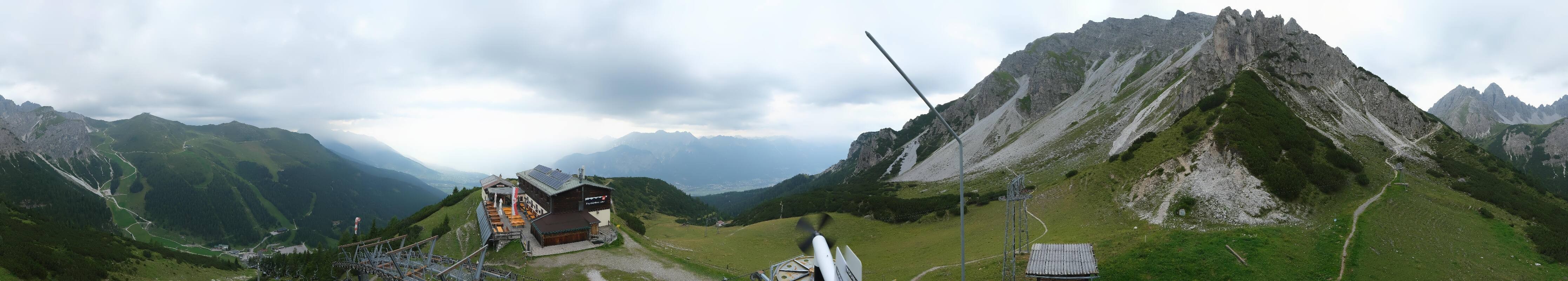 Archiv Foto Webcam Axams: Blick vom Birgitzköpflhaus