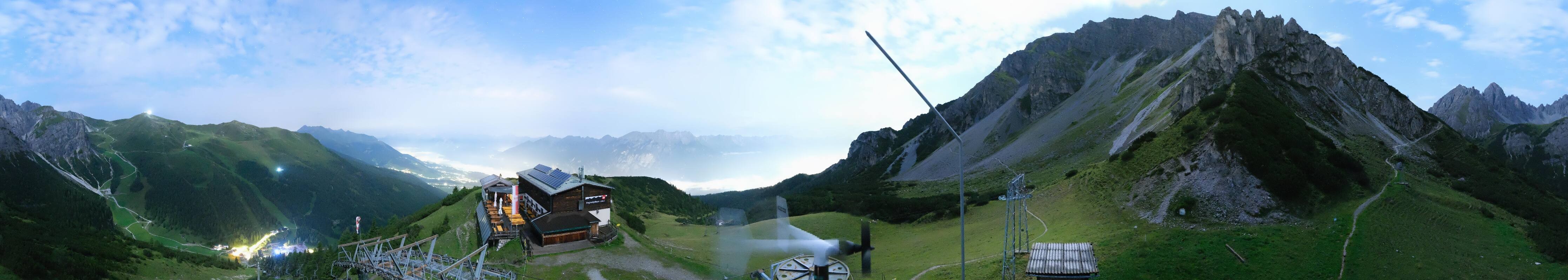 Archiv Foto Webcam Axams: Blick vom Birgitzköpflhaus