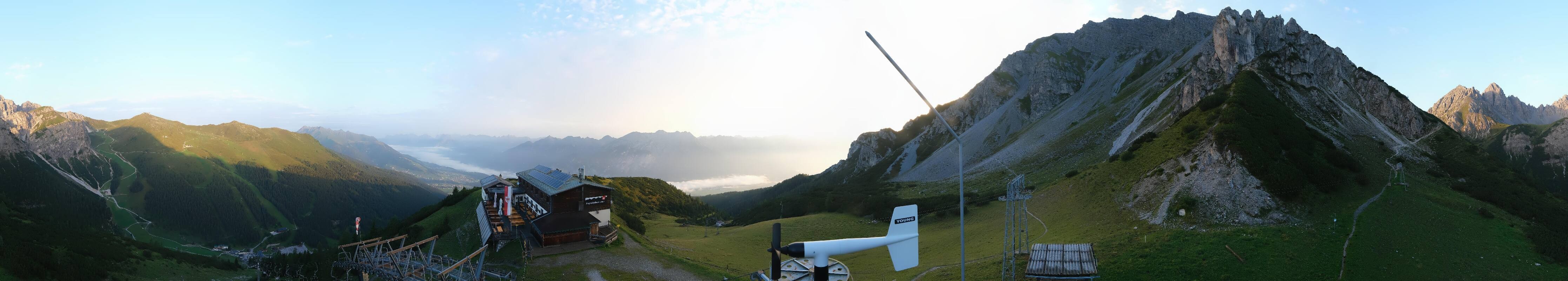 Archiv Foto Webcam Axams: Blick vom Birgitzköpflhaus