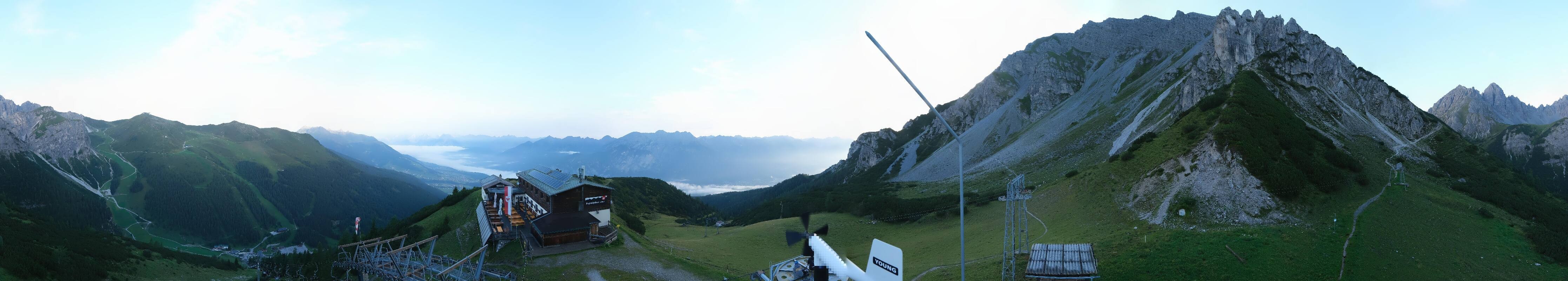 Archiv Foto Webcam Axams: Blick vom Birgitzköpflhaus