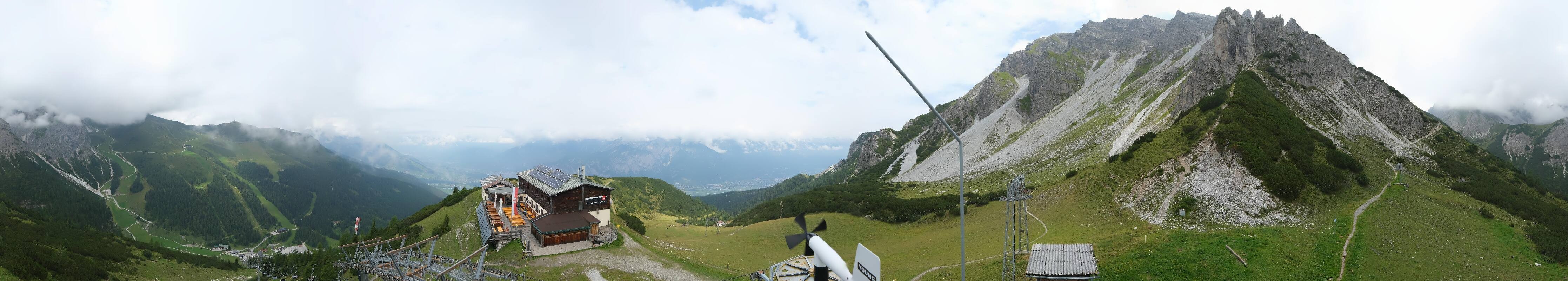 Archiv Foto Webcam Axams: Blick vom Birgitzköpflhaus