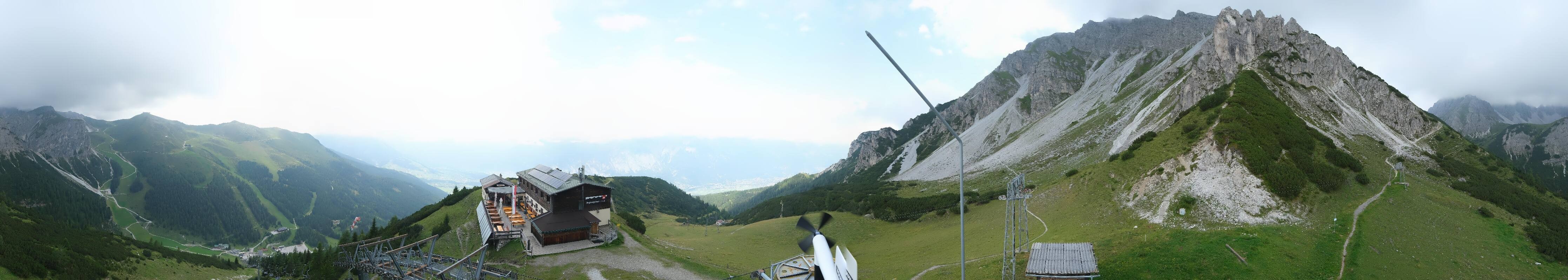Archiv Foto Webcam Axams: Blick vom Birgitzköpflhaus