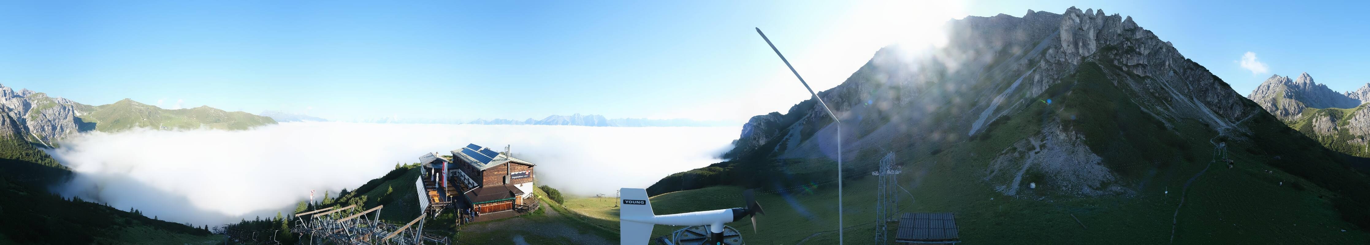 Archiv Foto Webcam Axams: Blick vom Birgitzköpflhaus