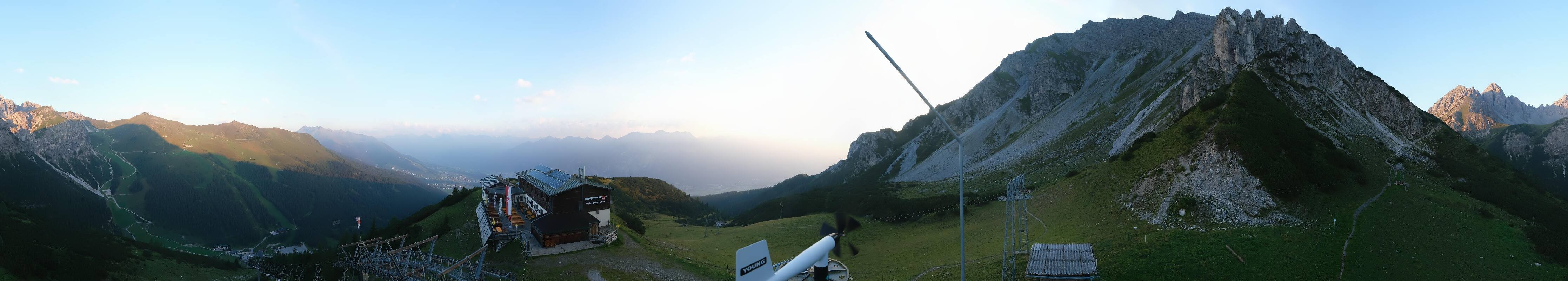 Archiv Foto Webcam Axams: Blick vom Birgitzköpflhaus