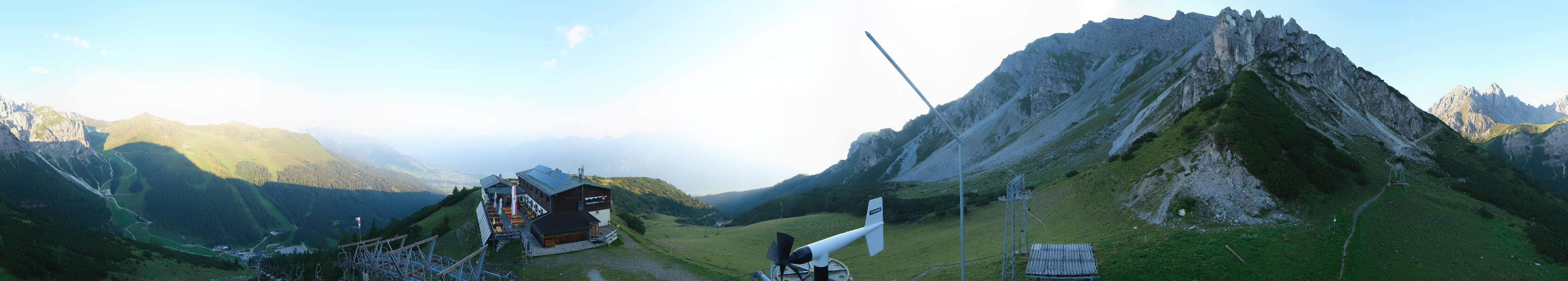 Archiv Foto Webcam Axams: Blick vom Birgitzköpflhaus