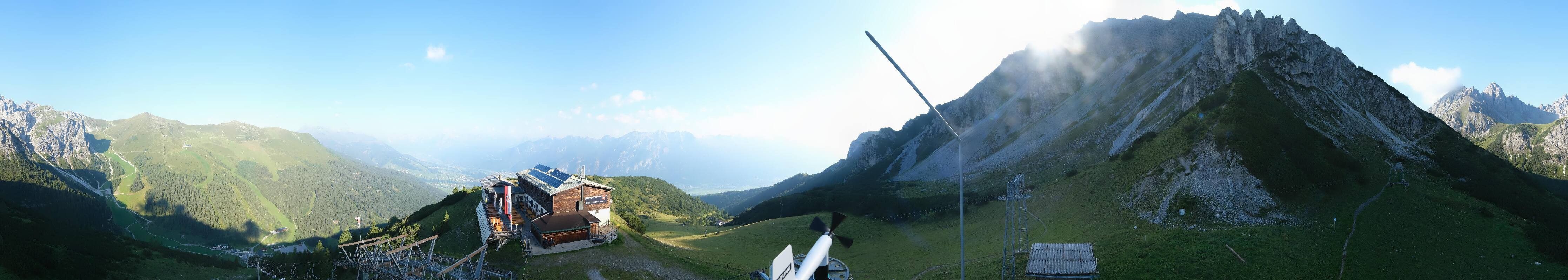 Archiv Foto Webcam Axams: Blick vom Birgitzköpflhaus