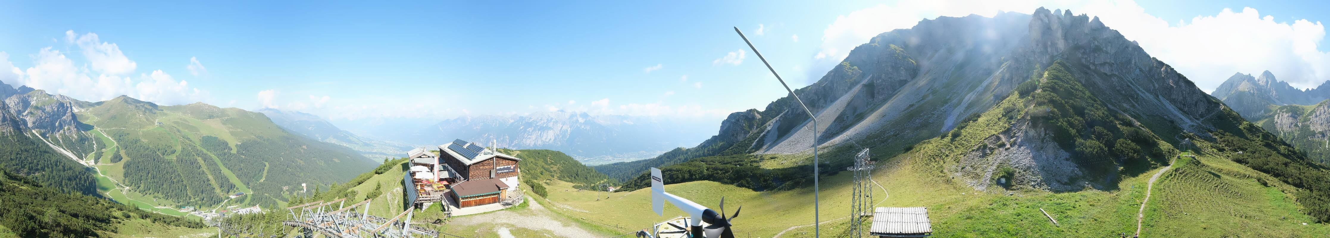 Archiv Foto Webcam Axams: Blick vom Birgitzköpflhaus