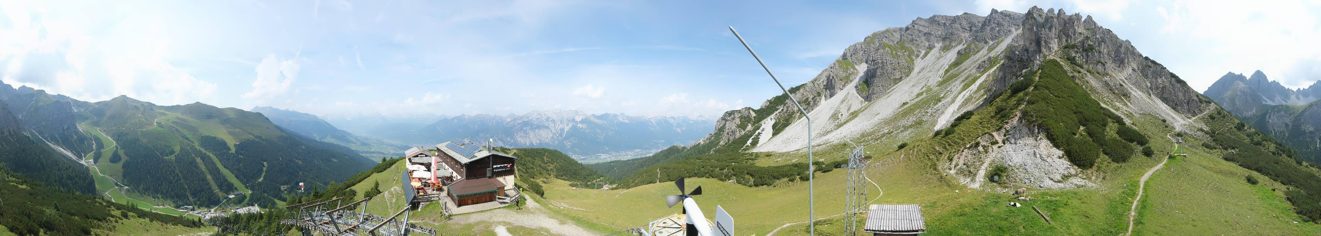 Archiv Foto Webcam Axams: Blick vom Birgitzköpflhaus