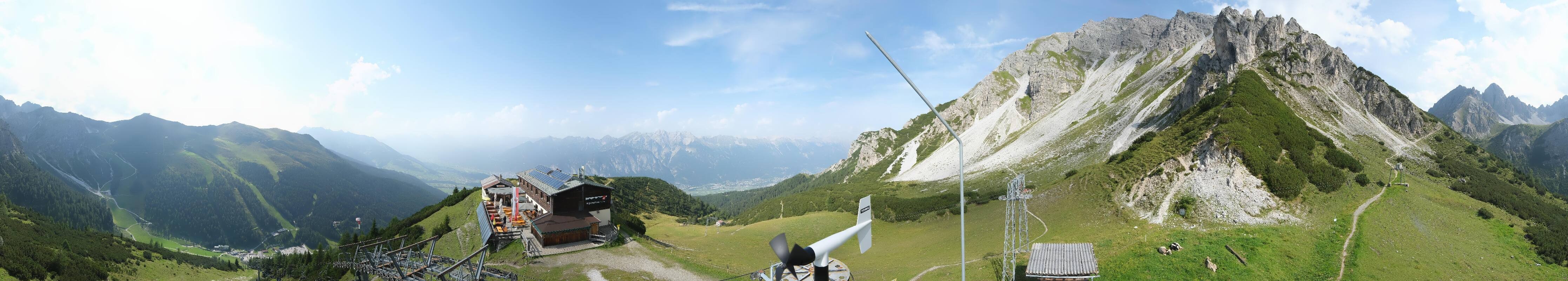 Archiv Foto Webcam Axams: Blick vom Birgitzköpflhaus