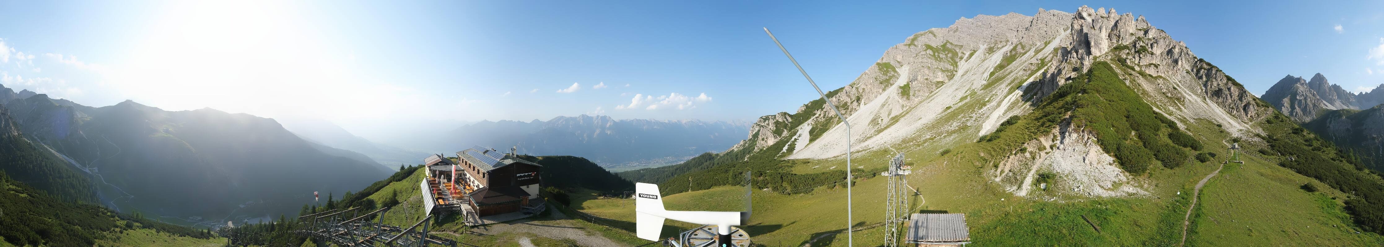 Archiv Foto Webcam Axams: Blick vom Birgitzköpflhaus