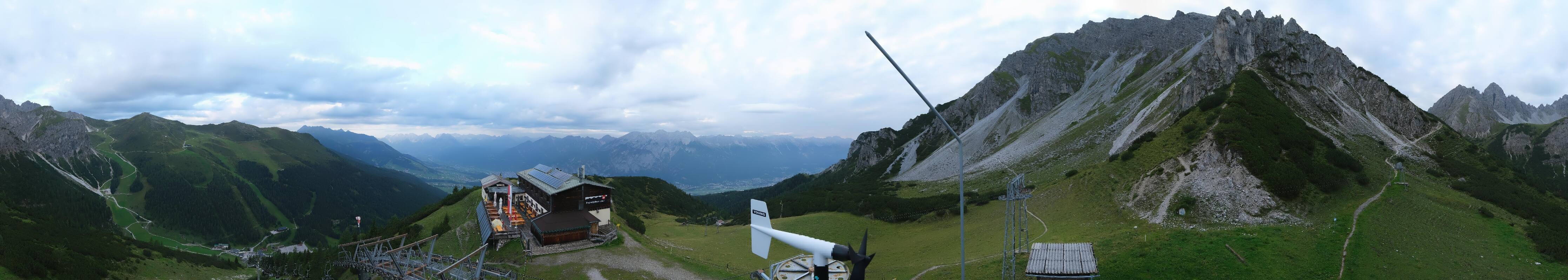 Archiv Foto Webcam Axams: Blick vom Birgitzköpflhaus
