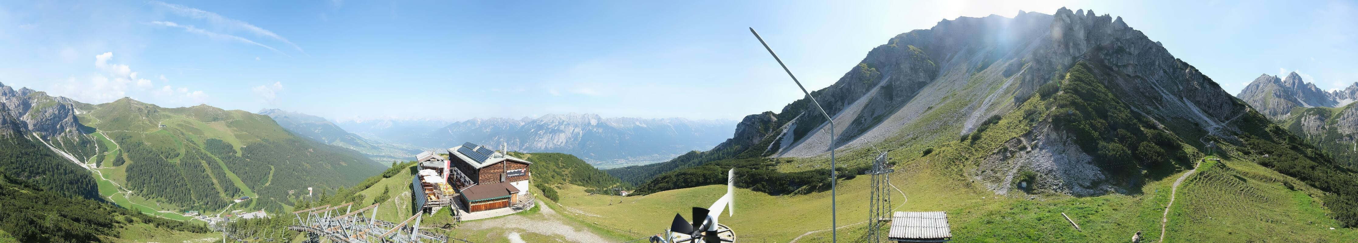 Archiv Foto Webcam Axams: Blick vom Birgitzköpflhaus