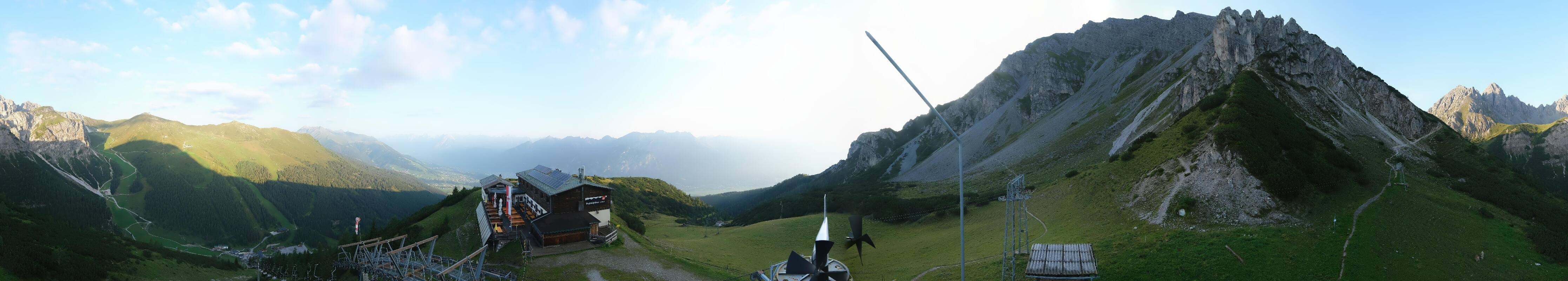 Archiv Foto Webcam Axams: Blick vom Birgitzköpflhaus