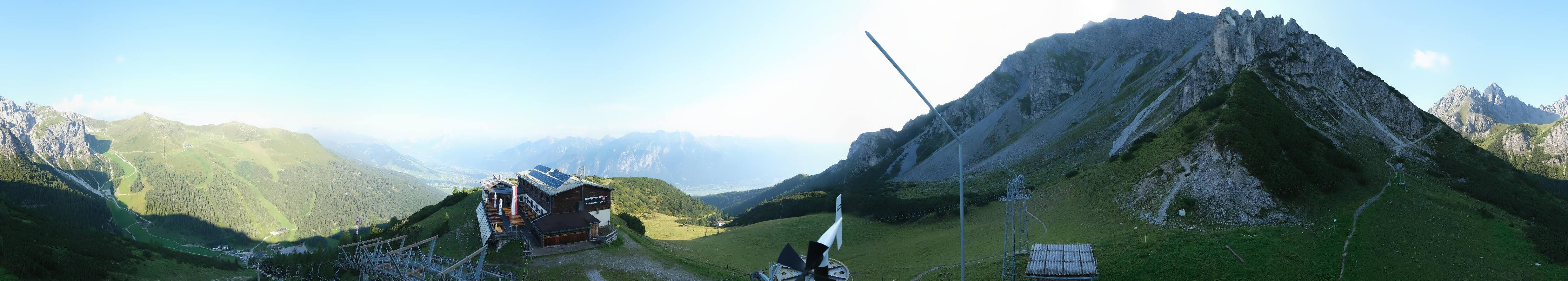 Archiv Foto Webcam Axams: Blick vom Birgitzköpflhaus