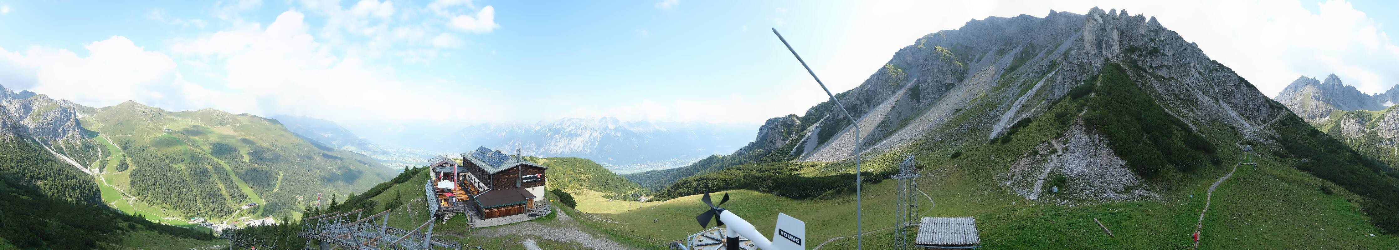 Archiv Foto Webcam Axams: Blick vom Birgitzköpflhaus