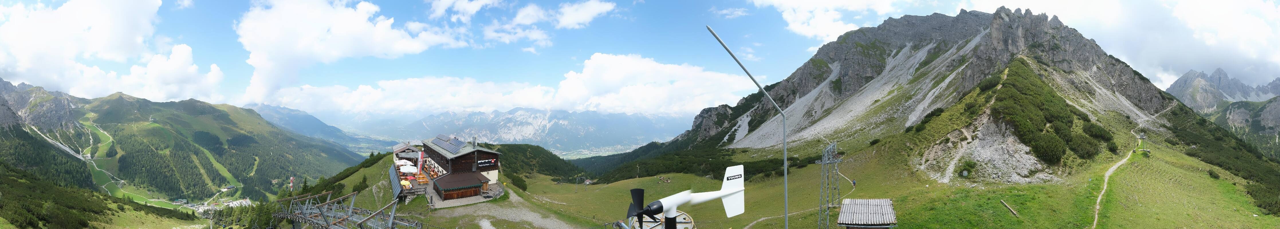 Archiv Foto Webcam Axams: Blick vom Birgitzköpflhaus