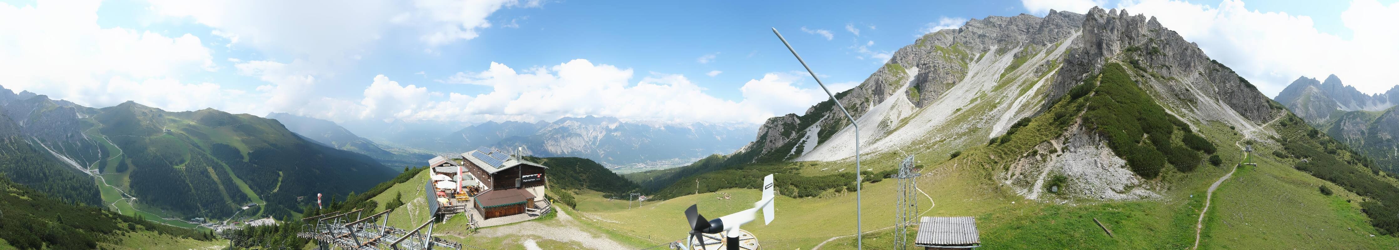 Archiv Foto Webcam Axams: Blick vom Birgitzköpflhaus