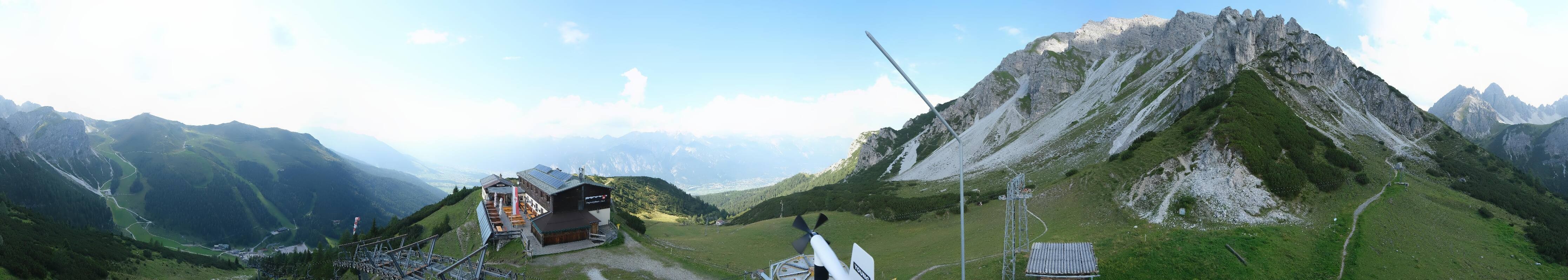 Archiv Foto Webcam Axams: Blick vom Birgitzköpflhaus
