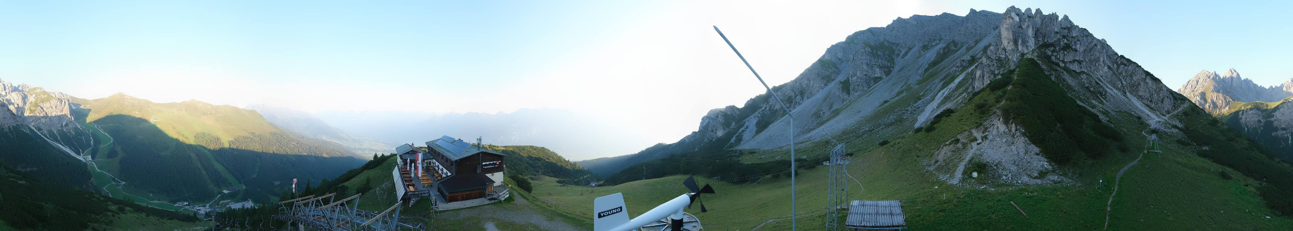 Archiv Foto Webcam Axams: Blick vom Birgitzköpflhaus