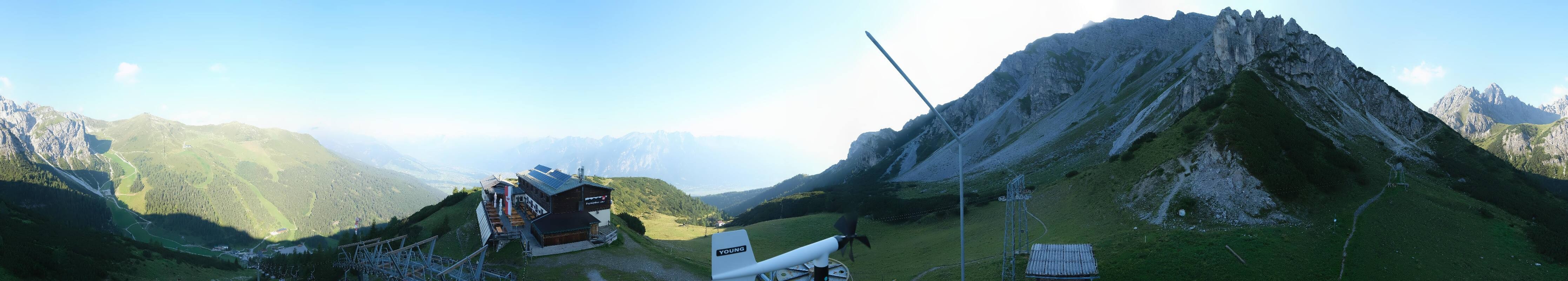 Archiv Foto Webcam Axams: Blick vom Birgitzköpflhaus
