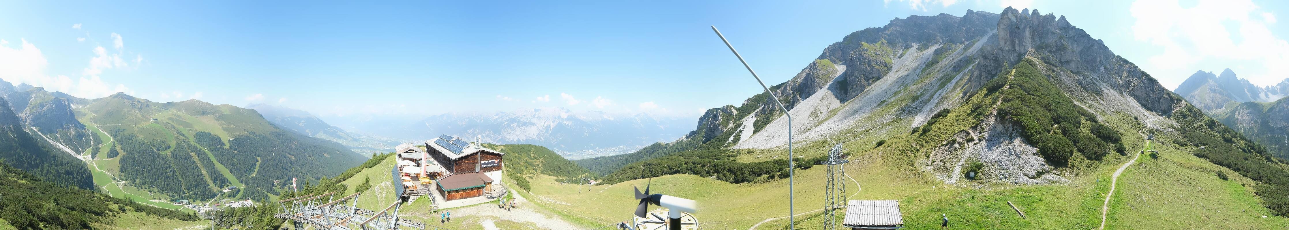 Archiv Foto Webcam Axams: Blick vom Birgitzköpflhaus