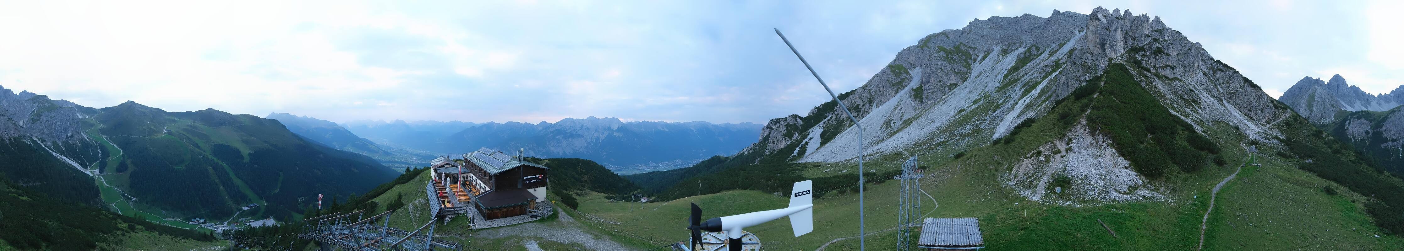 Archiv Foto Webcam Axams: Blick vom Birgitzköpflhaus
