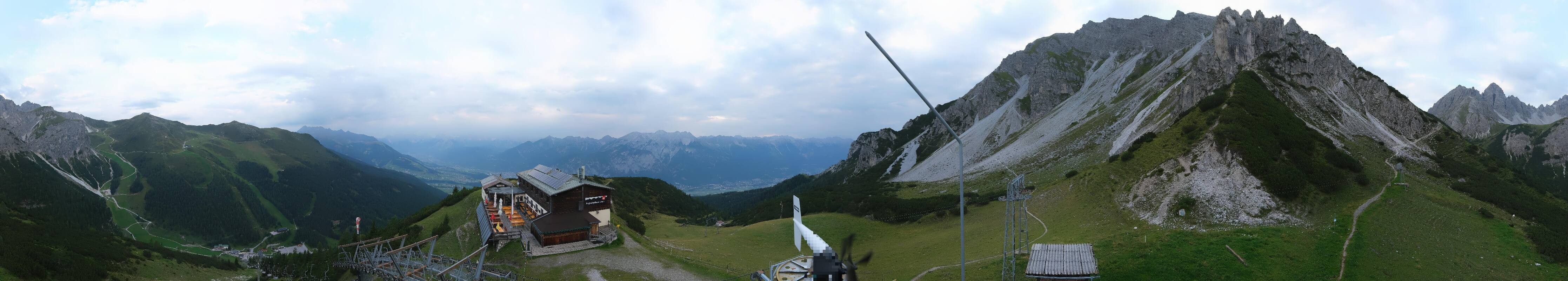 Archiv Foto Webcam Axams: Blick vom Birgitzköpflhaus