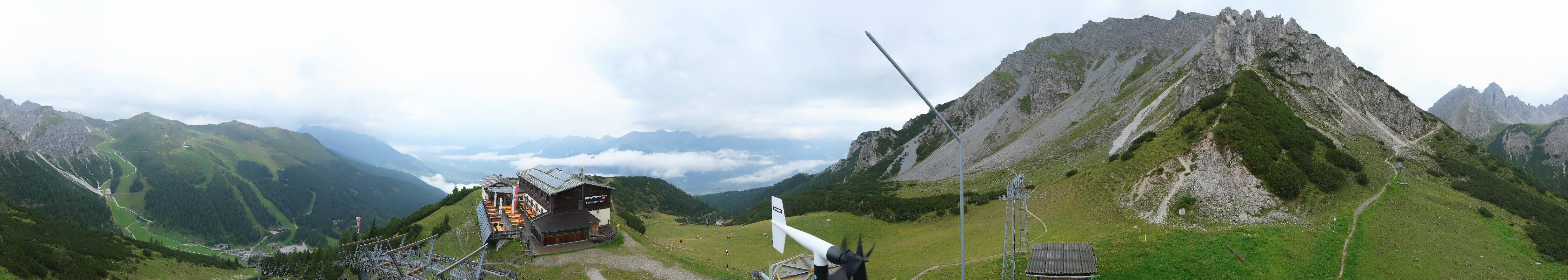 Archiv Foto Webcam Axams: Blick vom Birgitzköpflhaus