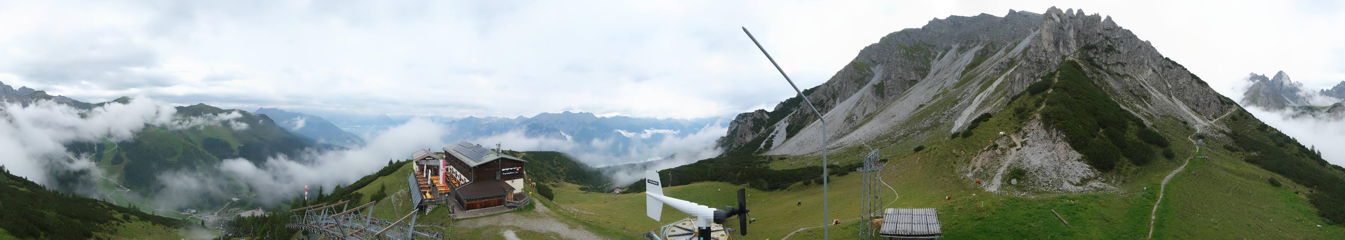 Archiv Foto Webcam Axams: Blick vom Birgitzköpflhaus
