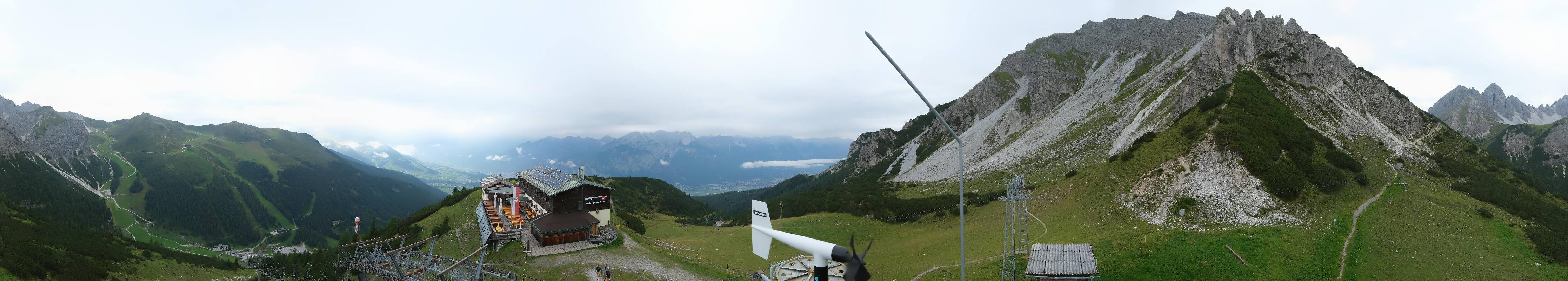 Archiv Foto Webcam Axams: Blick vom Birgitzköpflhaus