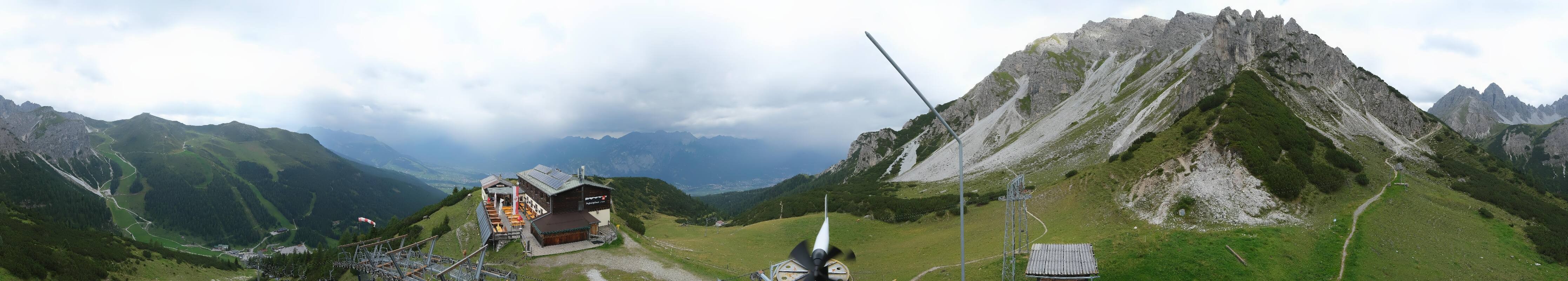 Archiv Foto Webcam Axams: Blick vom Birgitzköpflhaus