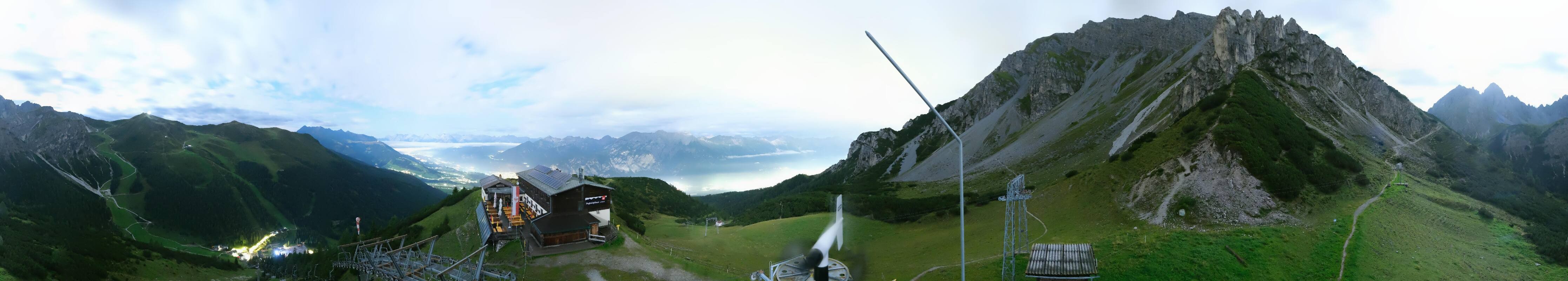 Archiv Foto Webcam Axams: Blick vom Birgitzköpflhaus