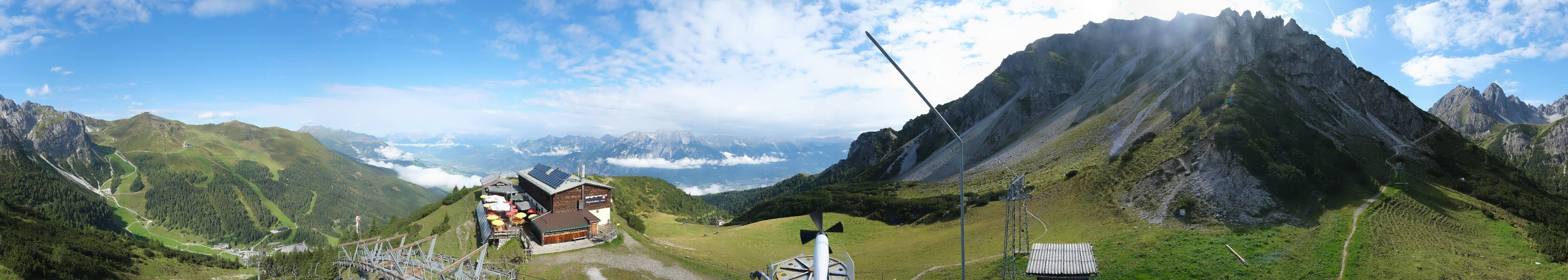 Archiv Foto Webcam Axams: Blick vom Birgitzköpflhaus