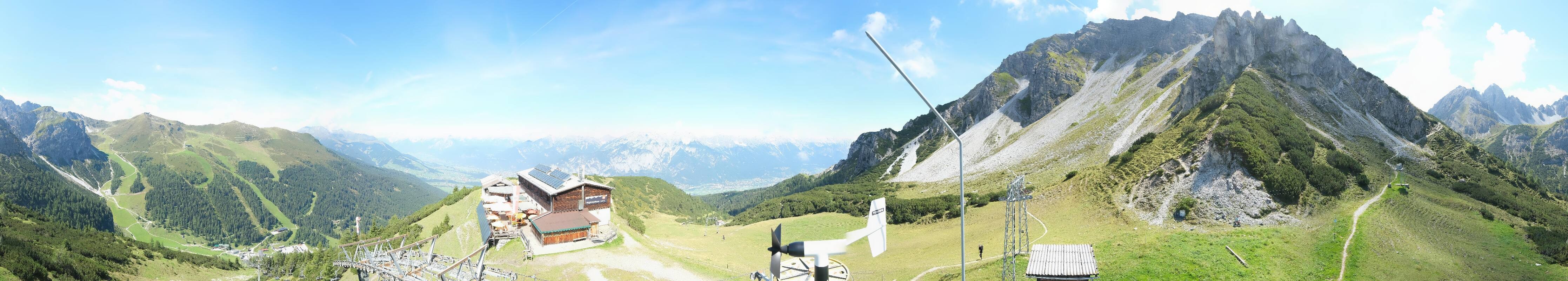 Archiv Foto Webcam Axams: Blick vom Birgitzköpflhaus