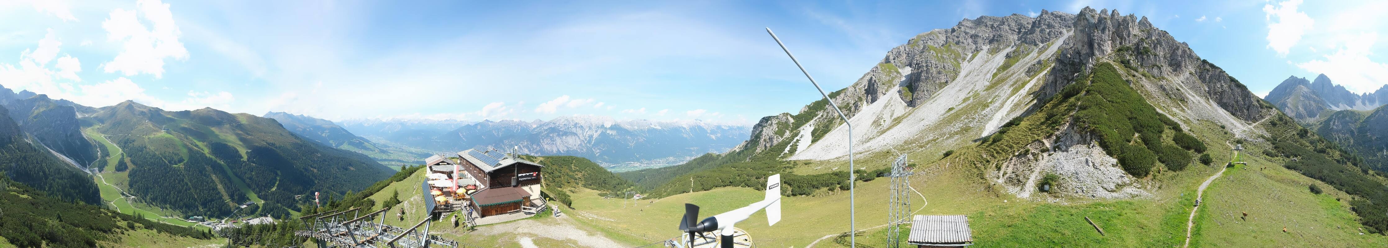 Archiv Foto Webcam Axams: Blick vom Birgitzköpflhaus