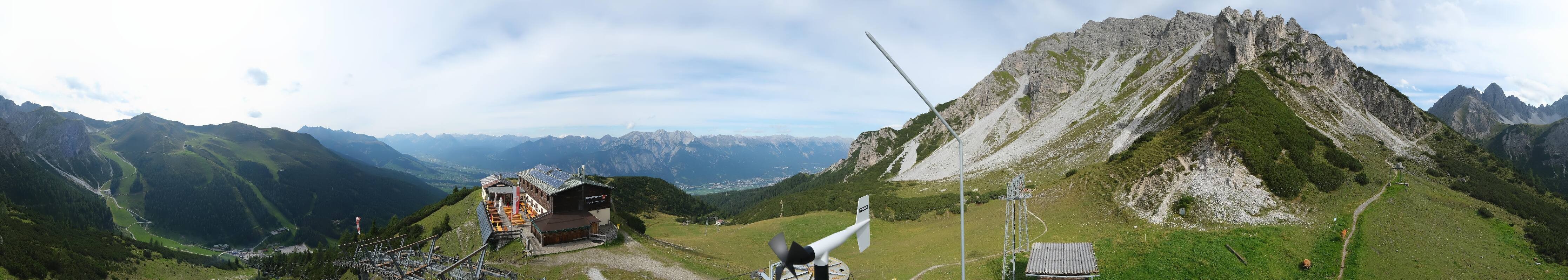 Archiv Foto Webcam Axams: Blick vom Birgitzköpflhaus