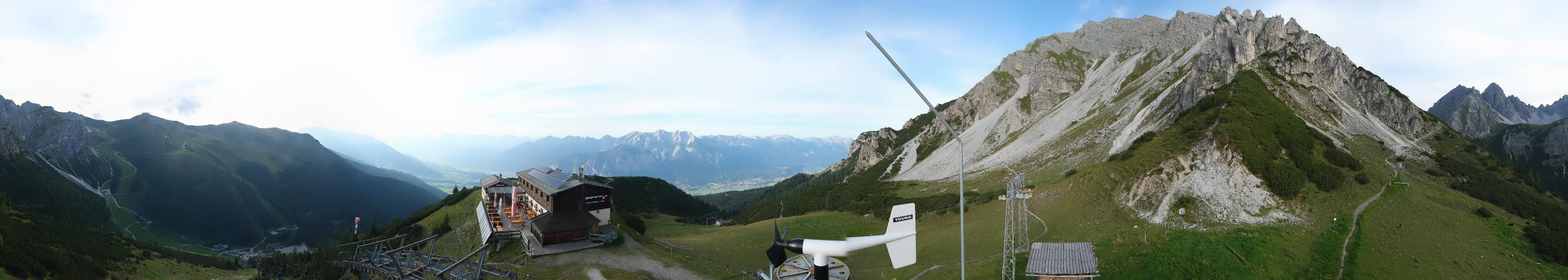 Archiv Foto Webcam Axams: Blick vom Birgitzköpflhaus
