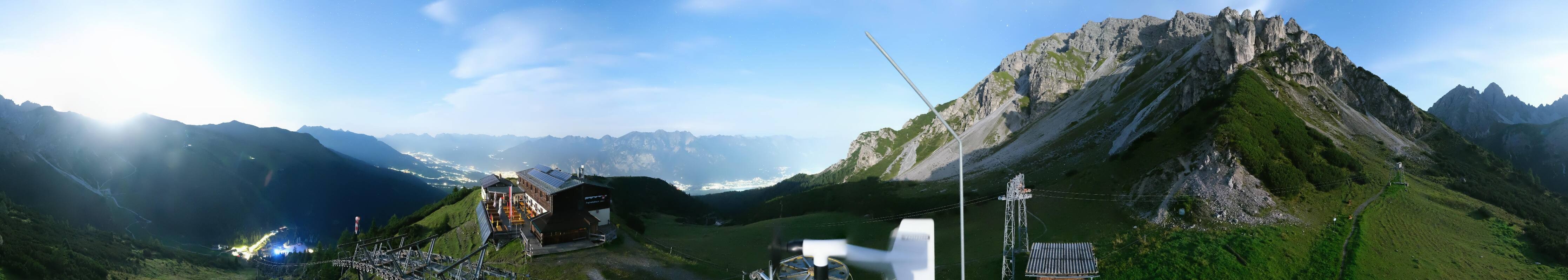 Archiv Foto Webcam Axams: Blick vom Birgitzköpflhaus