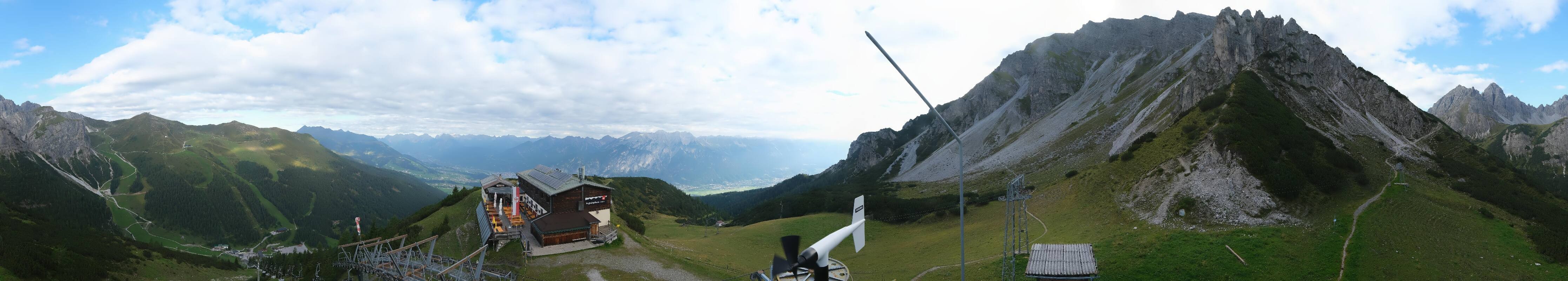 Archiv Foto Webcam Axams: Blick vom Birgitzköpflhaus
